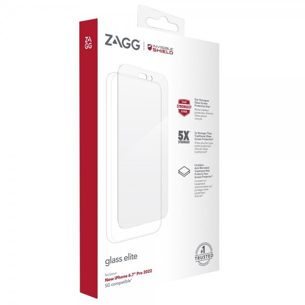 Zagg InvisibleShield iPhone 14 Pro Max Skjermbeskytter Glass Elite
