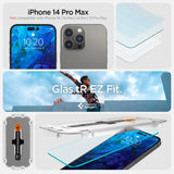 Spigen iPhone 14 Pro Max Skjermbeskytter GLAS.tR EZ Fit 2-pakning