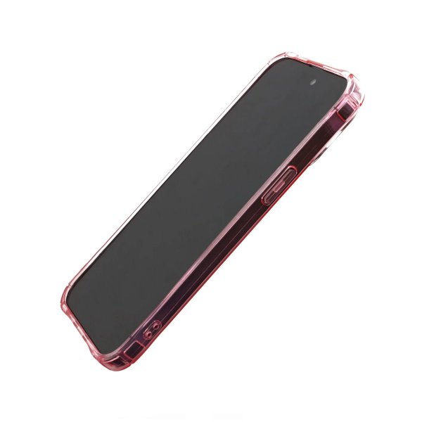 iPhone 14 Pro Max Deksel Kortholder Støtsikker Rosa