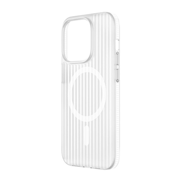 iPhone 14 Pro Deksel Korrugerte MagSafe Transparent