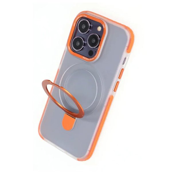 iPhone 14 Pro Deksel Ring Stand MagSafe Oransje