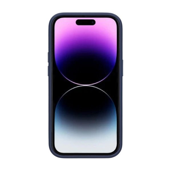 iPhone 14 Pro Deksel Roterbart Stativ Blå