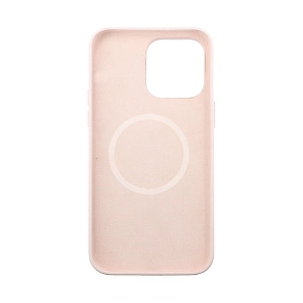 Rvelon iPhone 14 Pro Deksel Silikon MagSafe Sandrosa