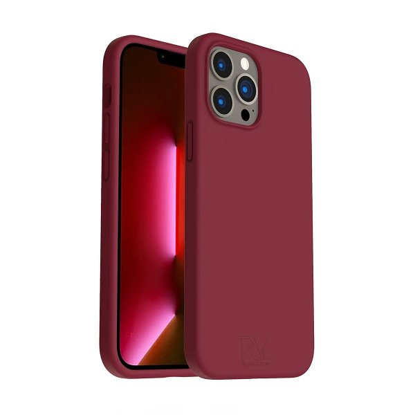 Rvelon iPhone 14 Pro Deksel Silikon Rød
