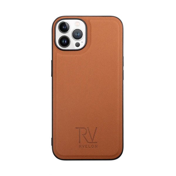 Rvelon iPhone 14 Pro Etui Detachable Wallet Case Brun
