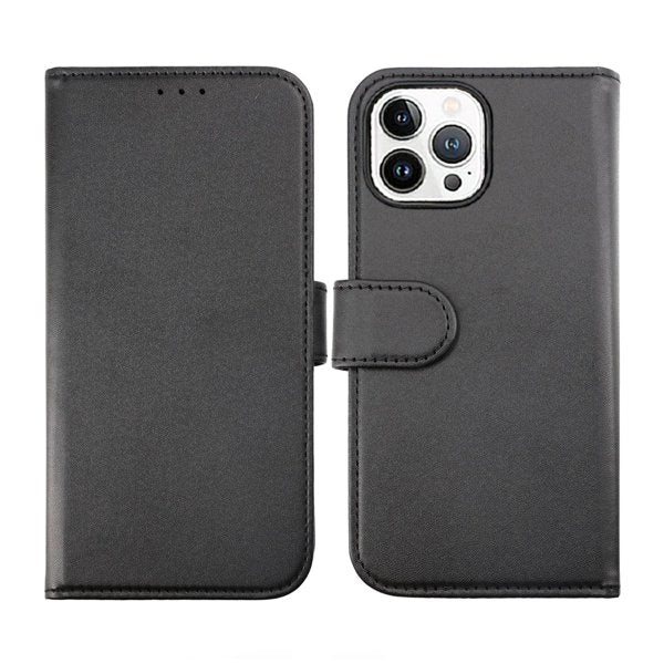 Rvelon iPhone 14 Pro Etui Detachable Wallet Case Svart