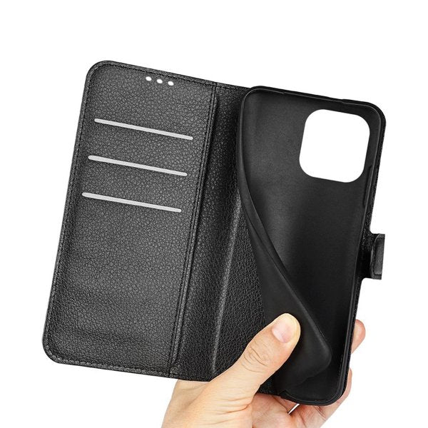 iPhone 14 Pro Etui med Stativ Svart