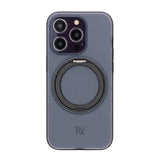 Rvelon iPhone 14 Pro Deksel Roterbart Stativ Svart