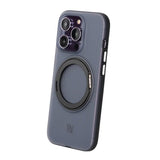 Rvelon iPhone 14 Pro Deksel Roterbart Stativ Svart