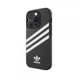 Adidas iPhone 14 Pro Deksel 3 Stripes Snap Case Svart Hvit