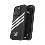 Adidas iPhone 14 Pro Deksel 3 Stripes Snap Case Svart Hvit