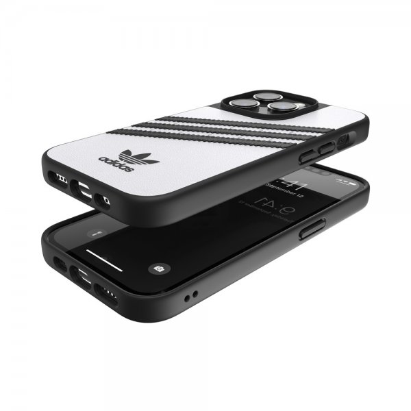 Adidas iPhone 14 Pro Deksel 3 Stripes Snap Case Hvit Svart