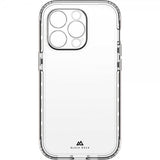 Black Rock iPhone 14 Pro Deksel 360° Real Glass Case Svart Klar