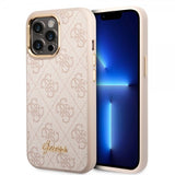 Guess iPhone 14 Pro Deksel 4G Logo Rosa