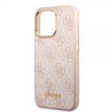 Guess iPhone 14 Pro Deksel 4G Logo Rosa