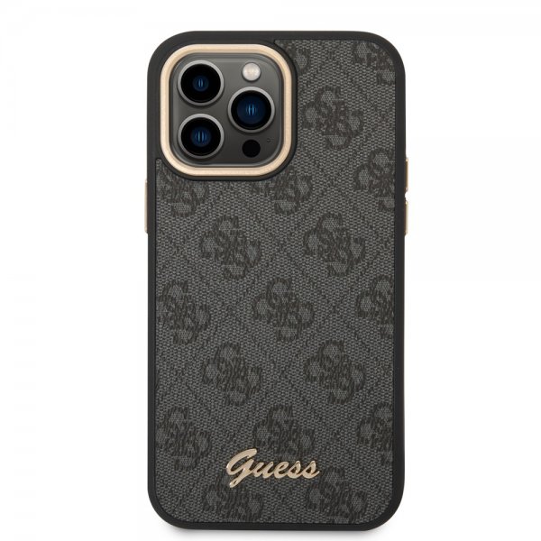 Guess iPhone 14 Pro Deksel 4G Logo Svart