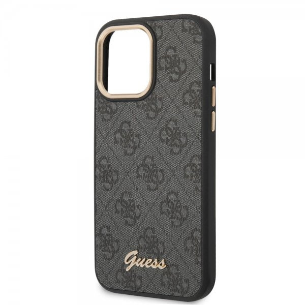 Guess iPhone 14 Pro Deksel 4G Logo Svart