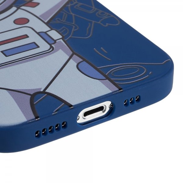 iPhone 14 Pro Deksel Astronaut Blå Grå