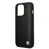 BMW iPhone 14 Pro Deksel Big Logo Stripe Svart