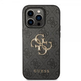 Guess iPhone 14 Pro Deksel Big Metal Logo Grå