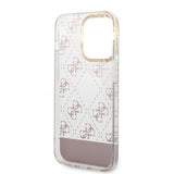 Guess iPhone 14 Pro Deksel Bottom Stripe Script Logo Rosa