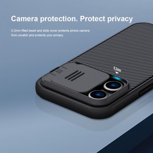 Nillkin iPhone 14 Pro Deksel CamShield Pro Svart