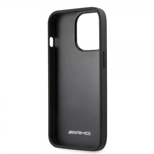 AMG iPhone 14 Pro Deksel Carbon Effect Stamped Logo Svart