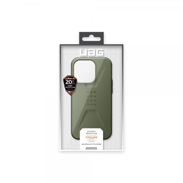 Urban Armor Gear (UAG) iPhone 14 Pro Deksel Civilian Olive