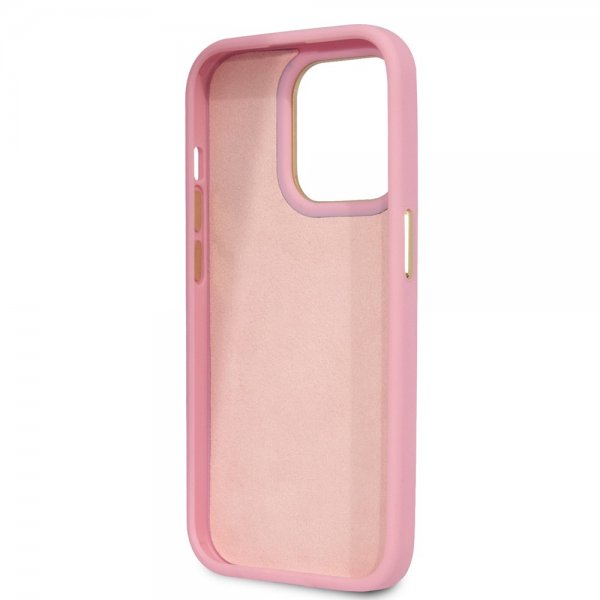 Guess iPhone 14 Pro Deksel Croco Rosa
