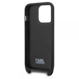 Karl Lagerfeld iPhone 14 Pro Deksel Crossbody Strap Svart