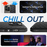 Spigen iPhone 14 Pro Deksel Cryo Armor Matte Black