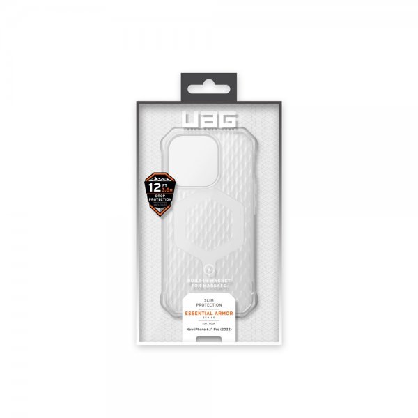 Urban Armor Gear (UAG) iPhone 14 Pro Deksel Essential Armor MagSafe Frosted Ice