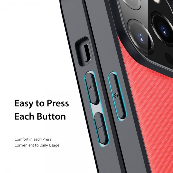 Dux Ducis iPhone 14 Pro Deksel FINO Series Rød