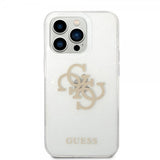 Guess iPhone 14 Pro Deksel Full Glitter Transparent