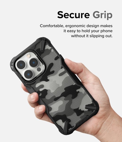 Ringke iPhone 14 Pro Deksel Fusion X Camo Black