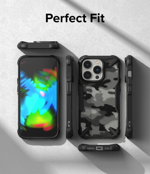 Ringke iPhone 14 Pro Deksel Fusion X Camo Black