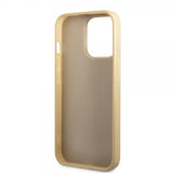 Guess iPhone 14 Pro Deksel Glitter Flakes Metal Logo Gull