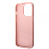 Guess iPhone 14 Pro Deksel Glitter Flakes Metal Logo Rosa
