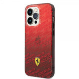 Ferrari iPhone 14 Pro Deksel Gradient Scuderia Rød