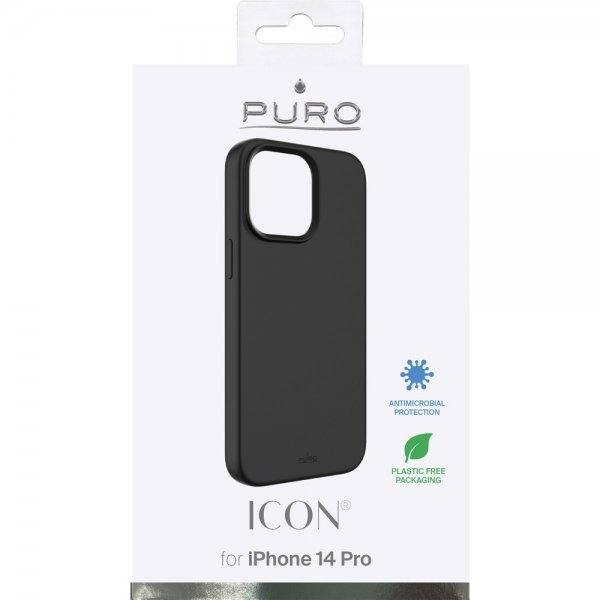 Puro iPhone 14 Pro Deksel Icon Svart