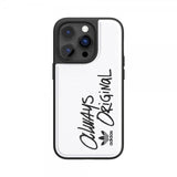 Adidas iPhone 14 Pro Deksel Inlay Embroidery Case Hvit Svart