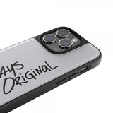 Adidas iPhone 14 Pro Deksel Inlay Embroidery Case Hvit Svart
