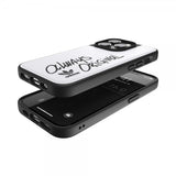 Adidas iPhone 14 Pro Deksel Inlay Embroidery Case Hvit Svart