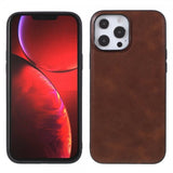 X-Level iPhone 14 Pro Deksel Skinntekstur Brun