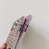 iPhone 14 Pro Deksel Leopardmønster Hvit
