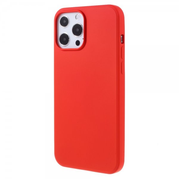 X-Level iPhone 14 Pro Deksel Liquid Silicone Rød