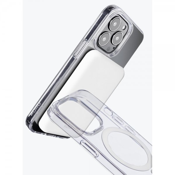 Puro iPhone 14 Pro Deksel LITE MAG Transparent