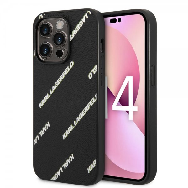 Karl Lagerfeld iPhone 14 Pro Deksel Logomania Svart