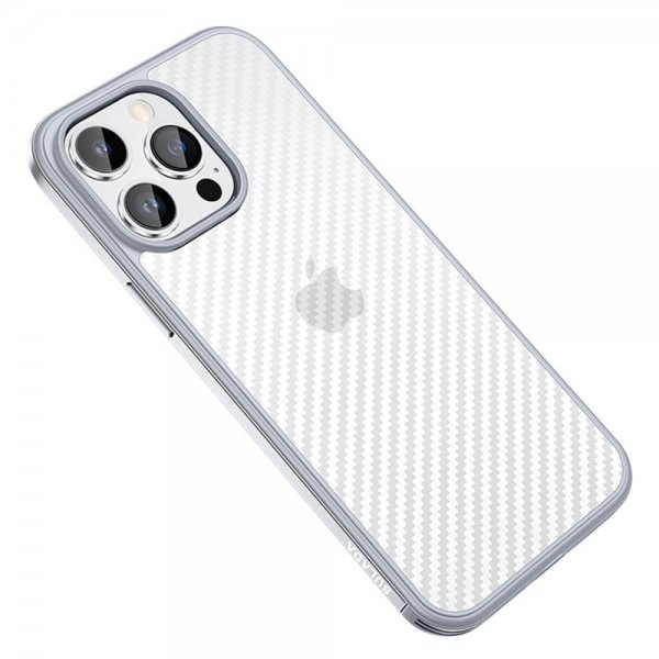 Sulada iPhone 14 Pro Deksel Luxury Series Sølv