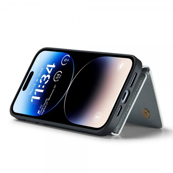 Dg.Ming iPhone 14 Pro Deksel M3 Series Avtakbart Kortholder Sølv
